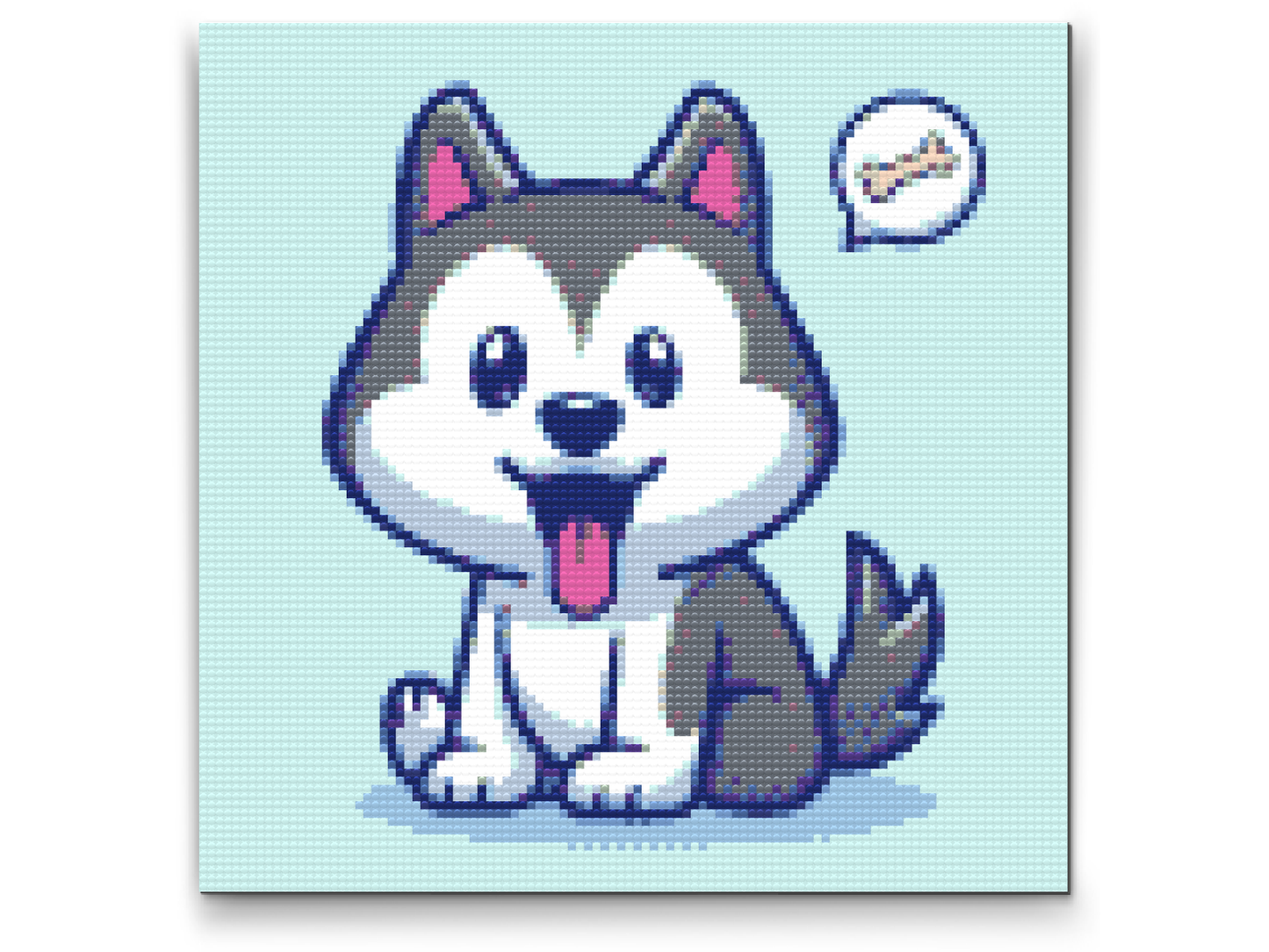 Diamond Painting - En lille husky