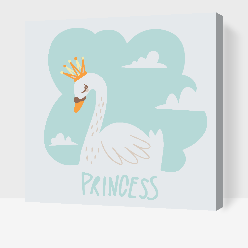 Paint by Numbers - Svane, prinsesse