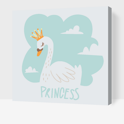 Paint by Numbers - Svane, prinsesse