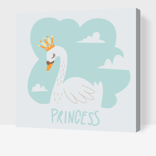 Paint by Numbers - Svane, prinsesse