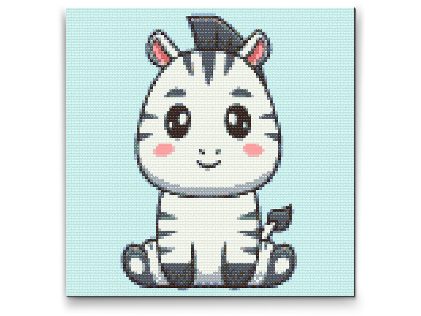 Diamond Painting - Lille zebra