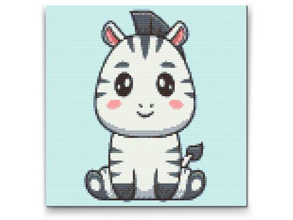 Diamond Painting - Lille zebra