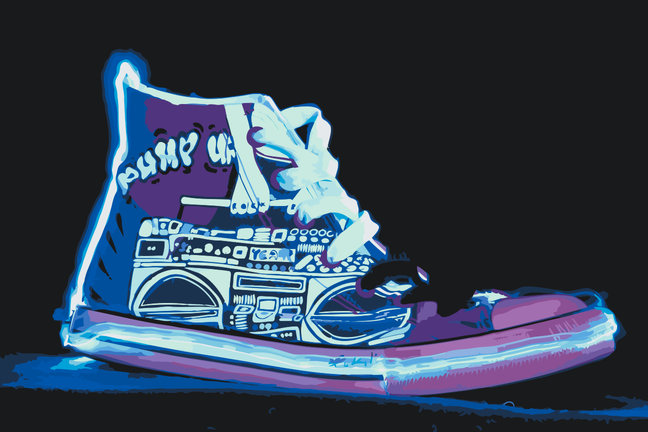 Paint by Numbers - Lightning Sneaker