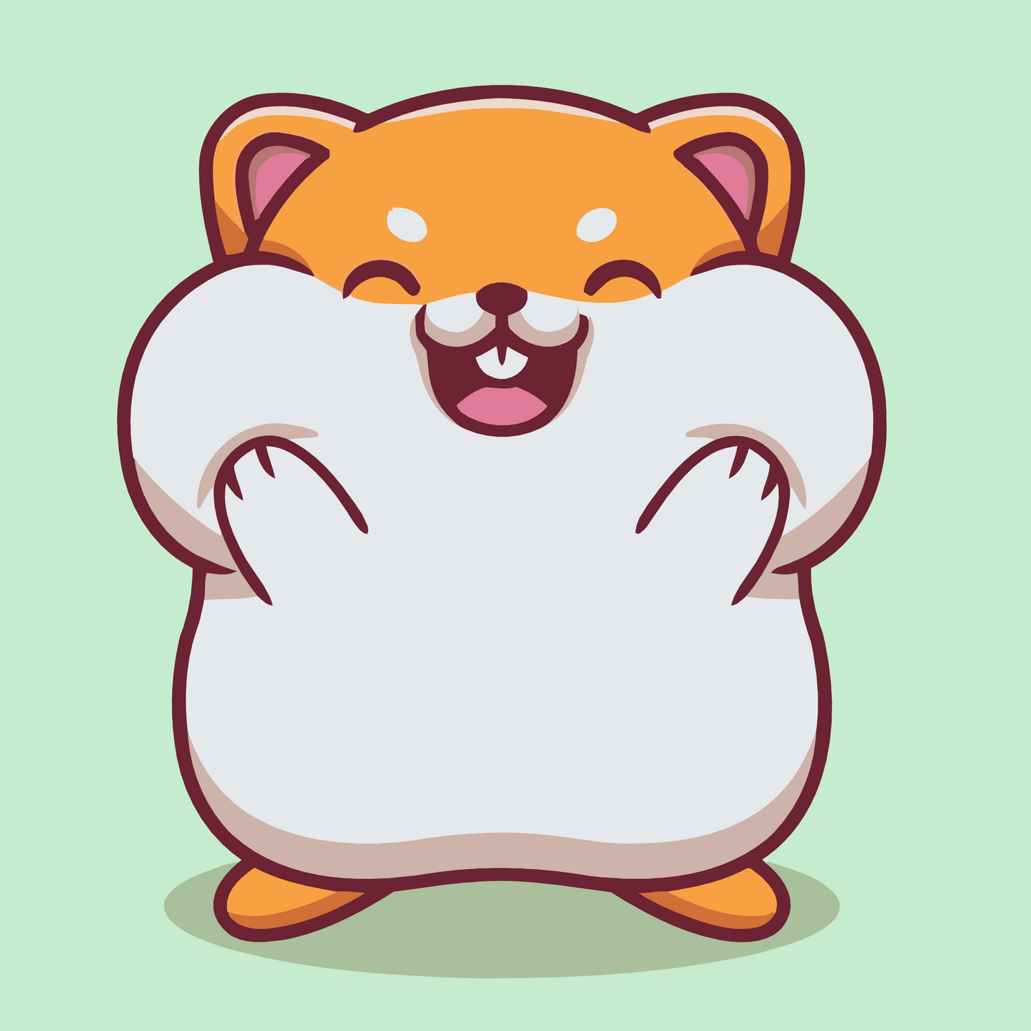 Paint by Numbers - Hamster med proppede kinder