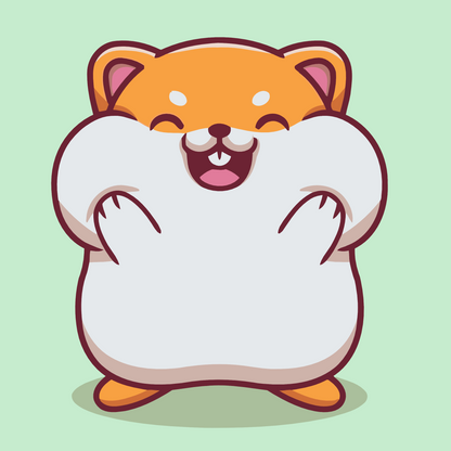 Paint by Numbers - Hamster med proppede kinder