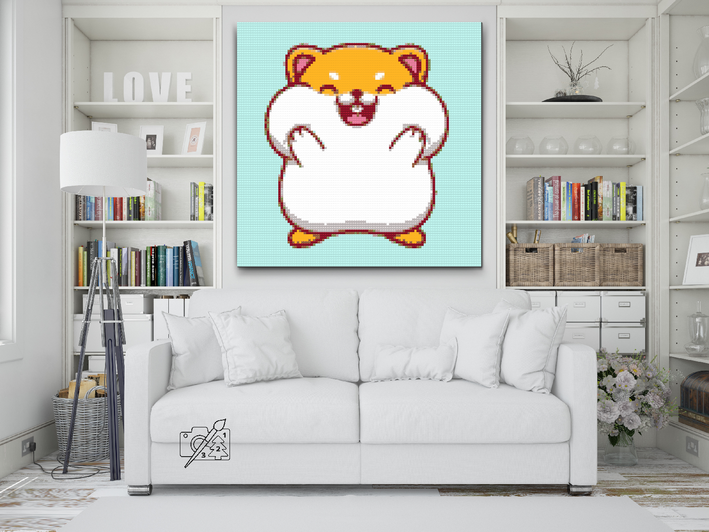 Diamond Painting - Hamster med proppede kinder