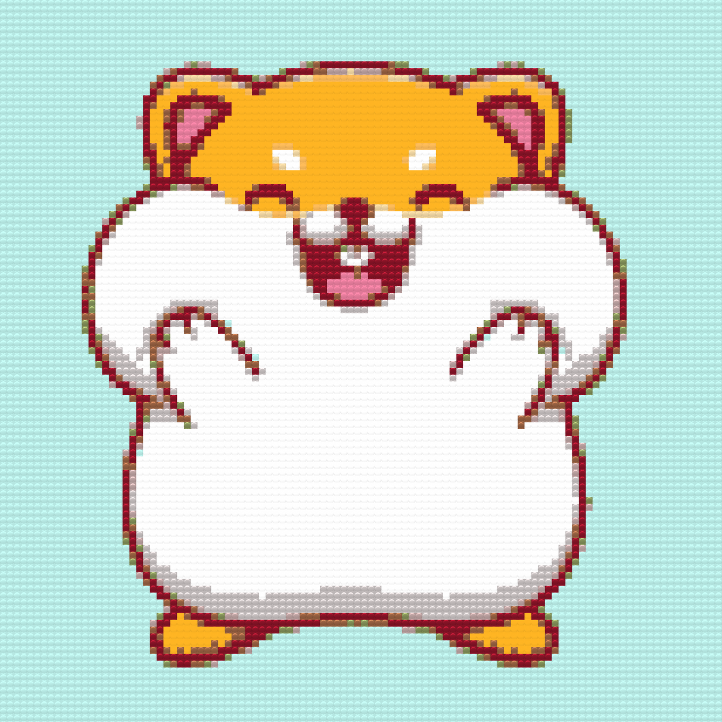 Diamond Painting - Hamster med proppede kinder