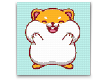 Diamond Painting - Hamster med proppede kinder