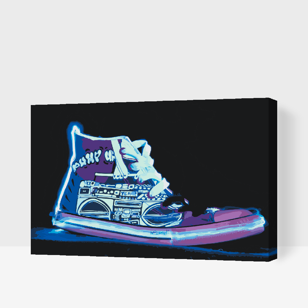 Paint by Numbers - Lightning Sneaker