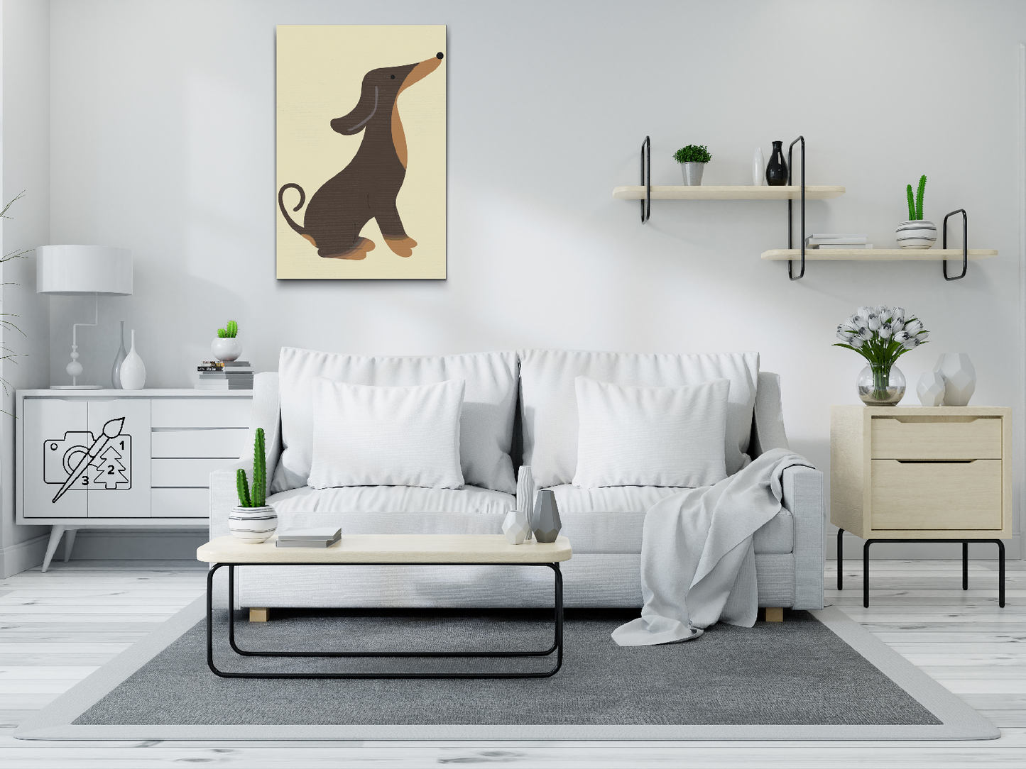 Paint by Numbers - Sød daschund