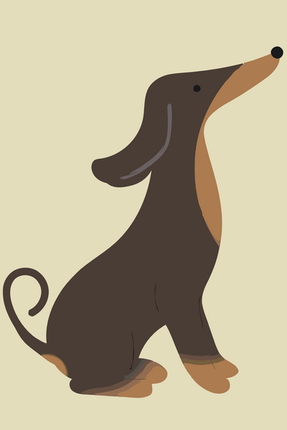 Paint by Numbers - Sød daschund