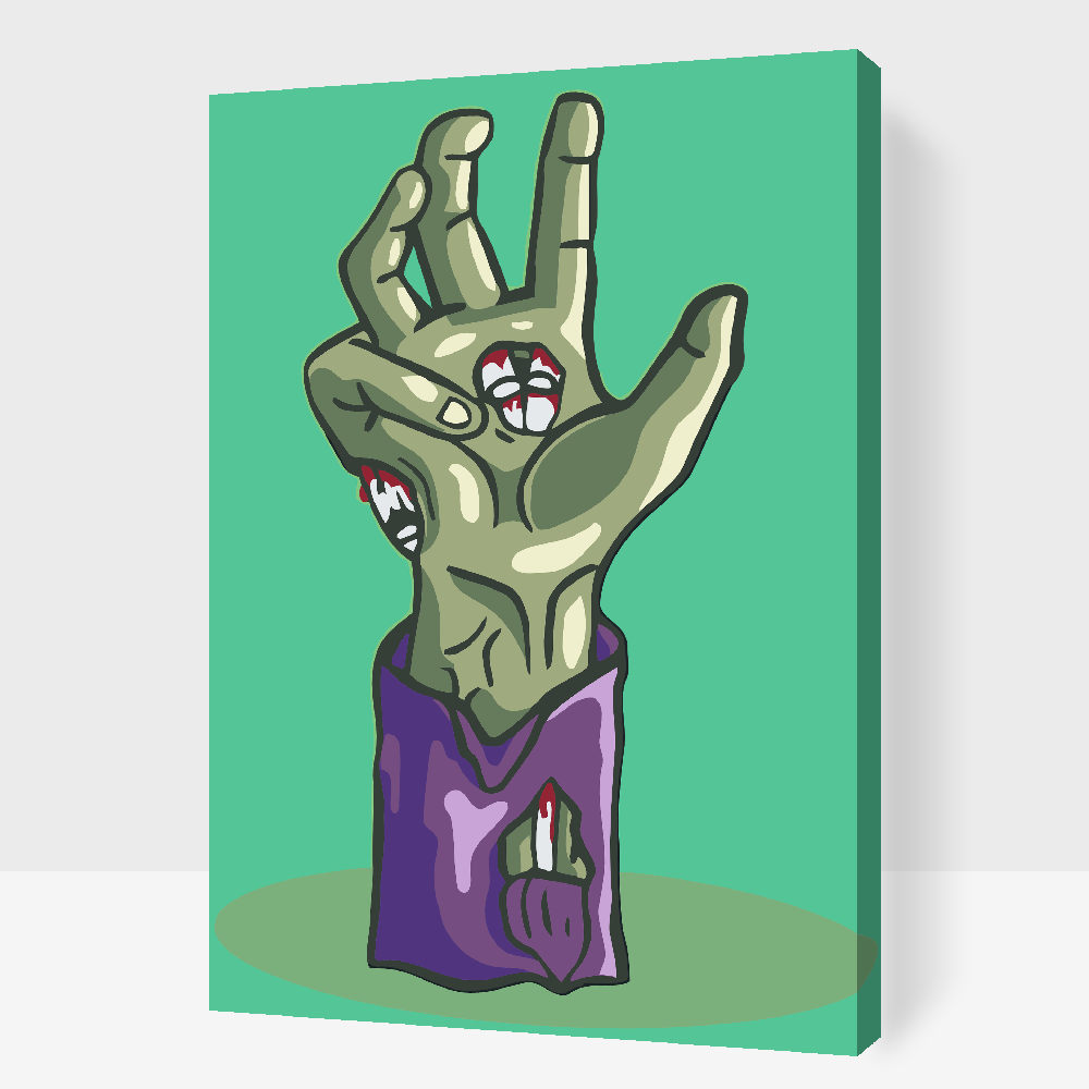 Paint by Numbers - Zombiehånd