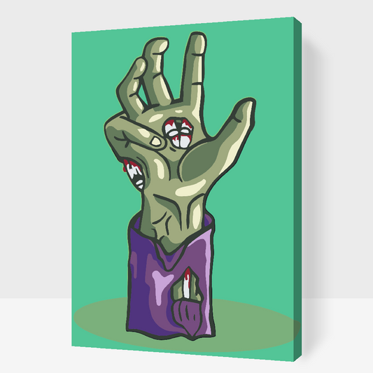 Paint by Numbers - Zombiehånd