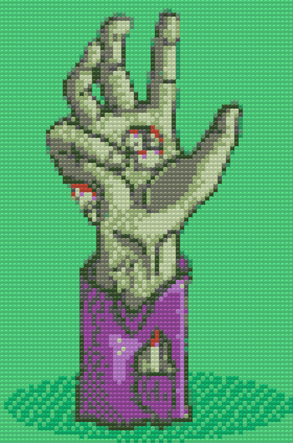 Diamond Painting - Zombiehånd