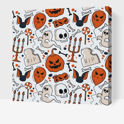 Paint by Numbers - Halloween-baggrund