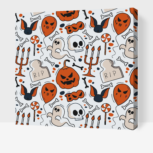 Paint by Numbers - Halloween-baggrund