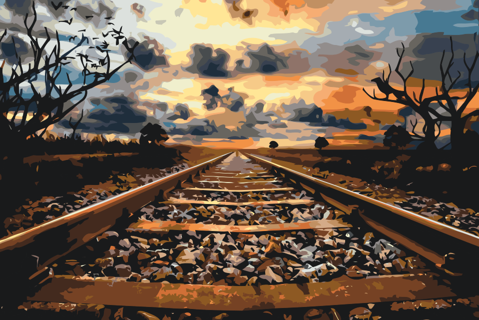 Paint by Numbers - Jernbanespor