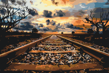 Paint by Numbers - Jernbanespor