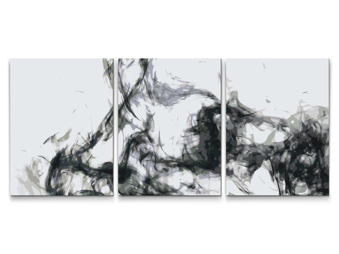 Paint by Numbers - Sort-hvid tekstur (sæt af 3)