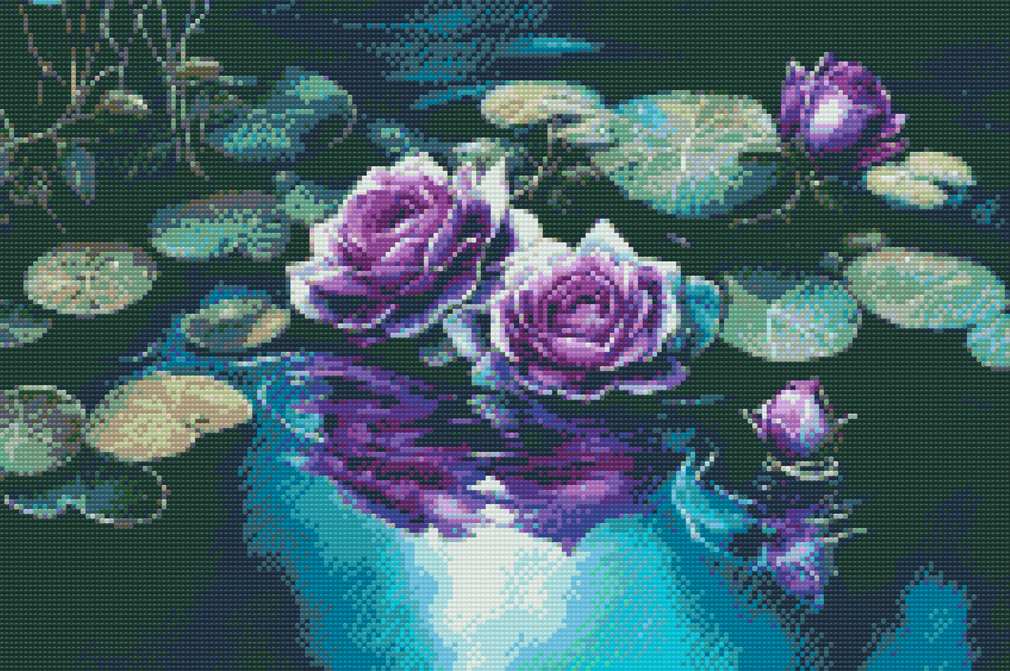Diamond Painting - Vandliljer i dammen
