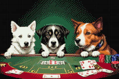 Diamond Painting - Doggy poker 2