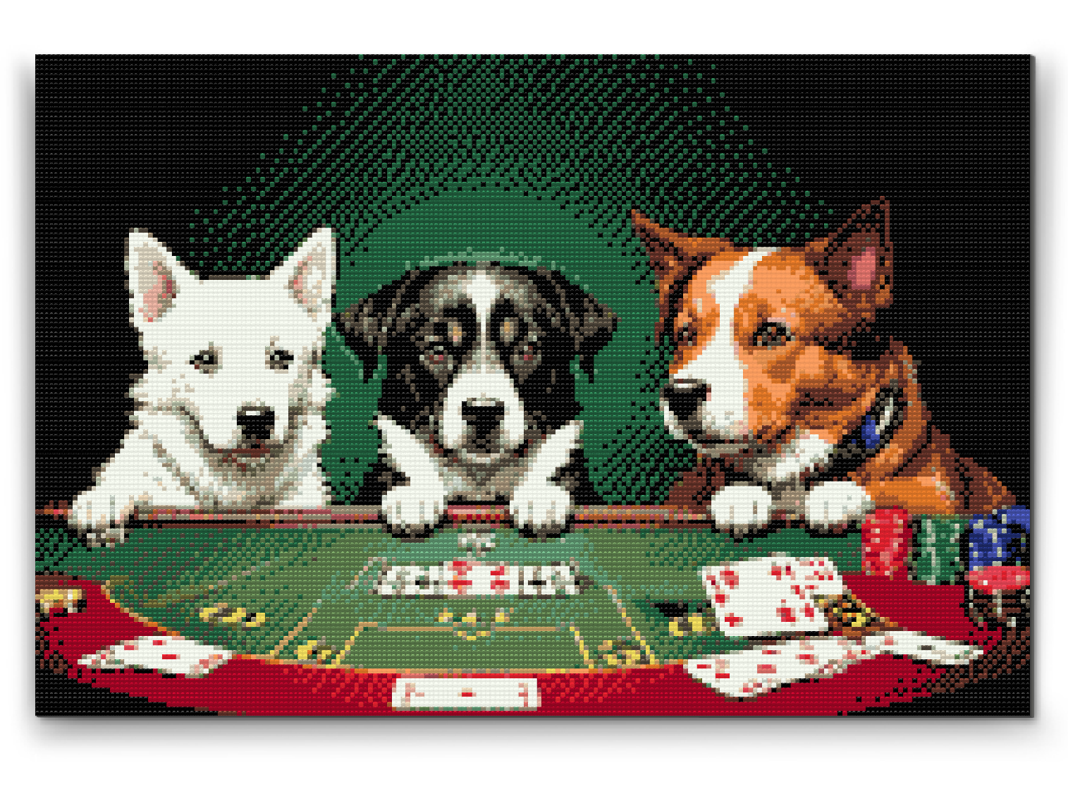 Diamond Painting - Doggy poker 2