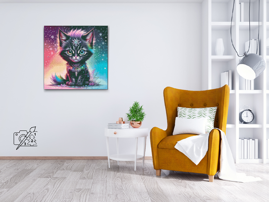 Diamond Painting - Iriserende sort killing