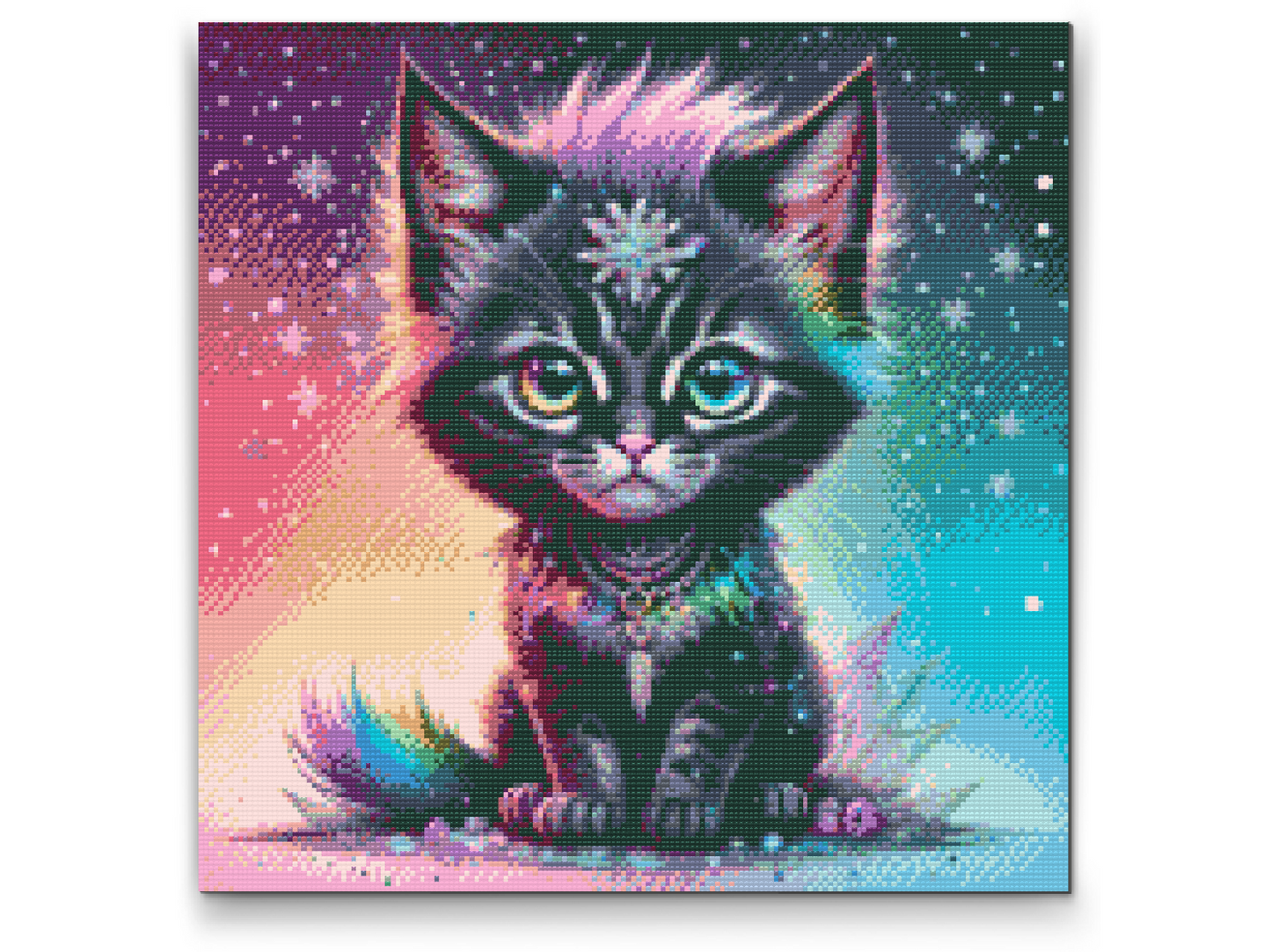 Diamond Painting - Iriserende sort killing