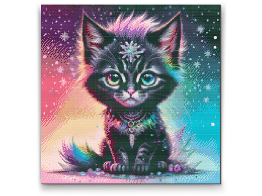 Diamond Painting - Iriserende sort killing