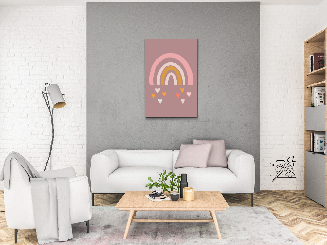Paint by Numbers - Regnbuen af hjerter