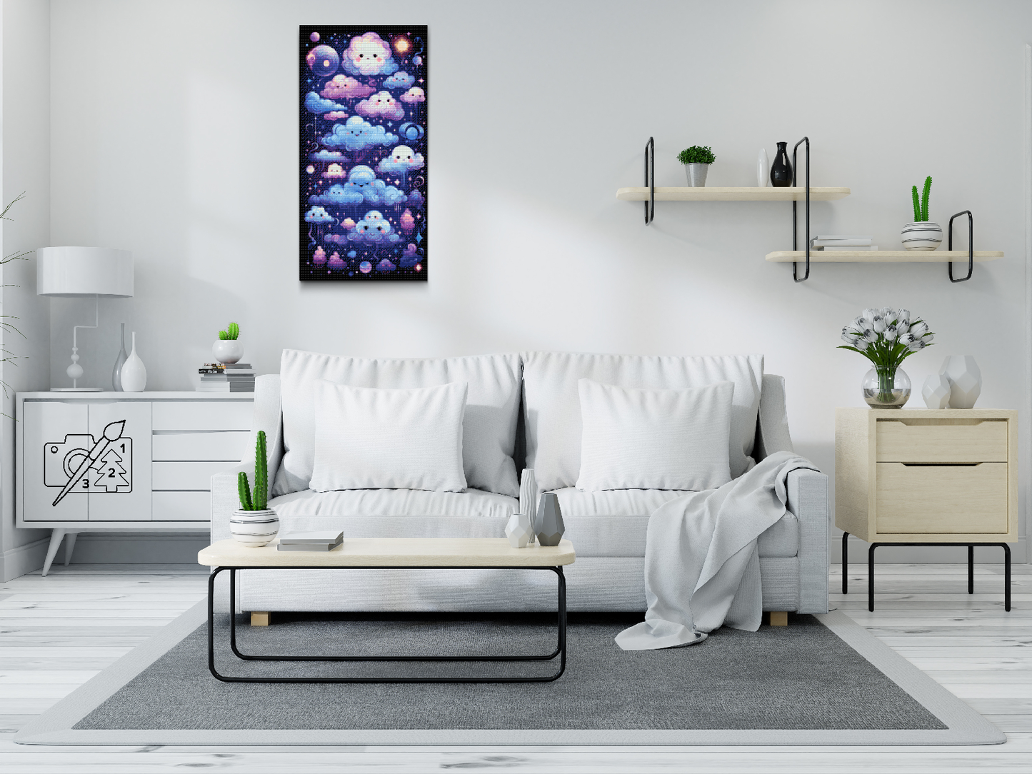Diamond Painting - Skyer om natten