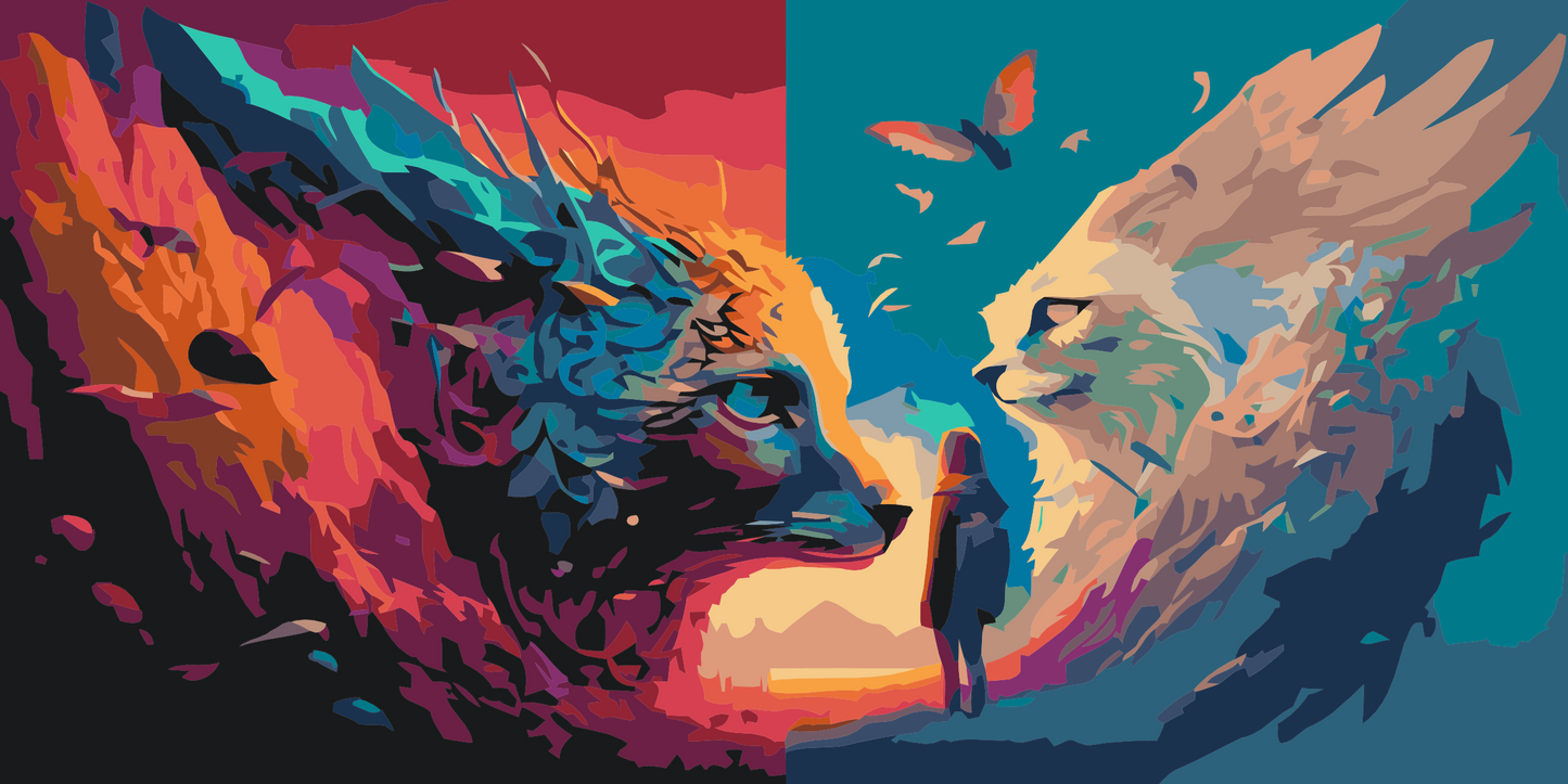 Paint by Numbers - Mystiske katte