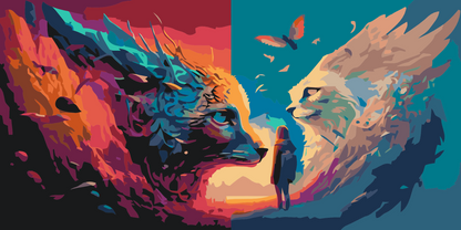 Paint by Numbers - Mystiske katte