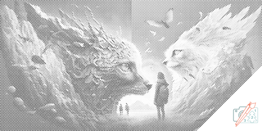 Mal-med-prikker -  Mystiske katte
