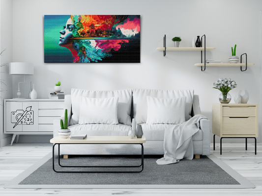 Diamond Painting - Hovedet fuld af minder