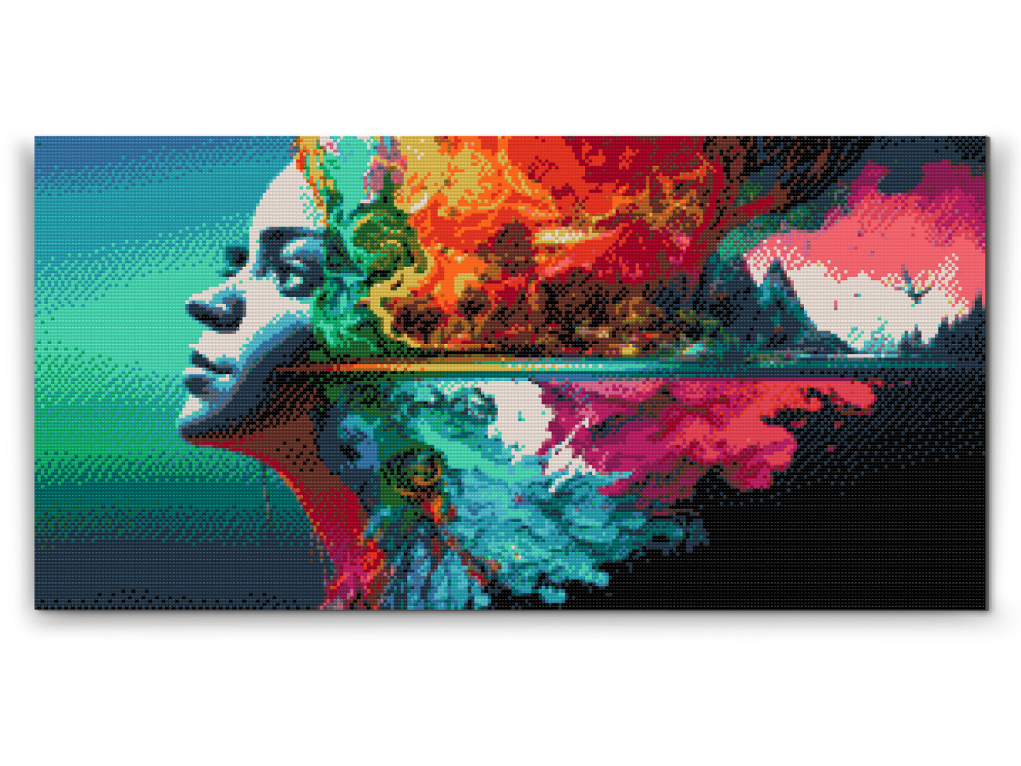 Diamond Painting - Hovedet fuld af minder