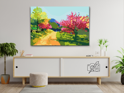 Paint by Numbers - Farverigt landskab