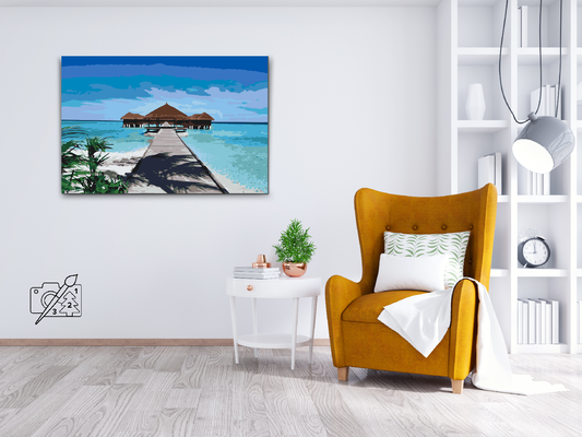 Paint by Numbers - Hvile ved havet