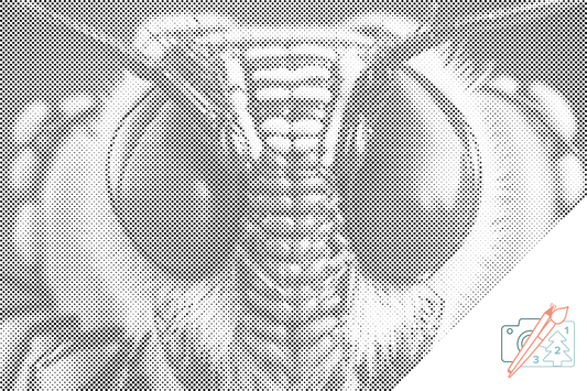 Mal-med-prikker -  Wasp