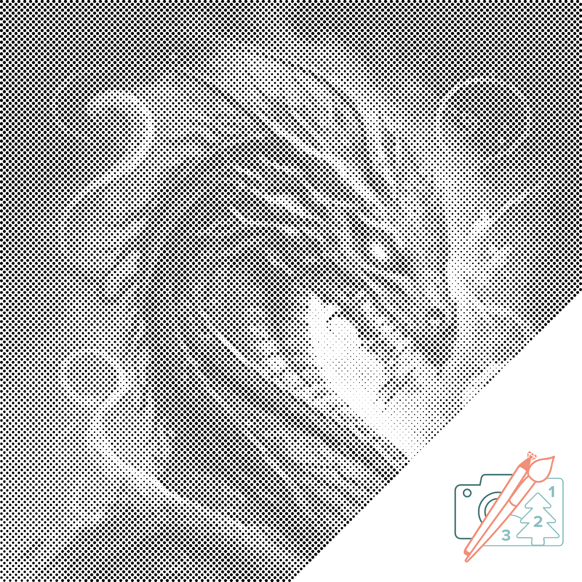 Mal-med-prikker -  Ilddrage
