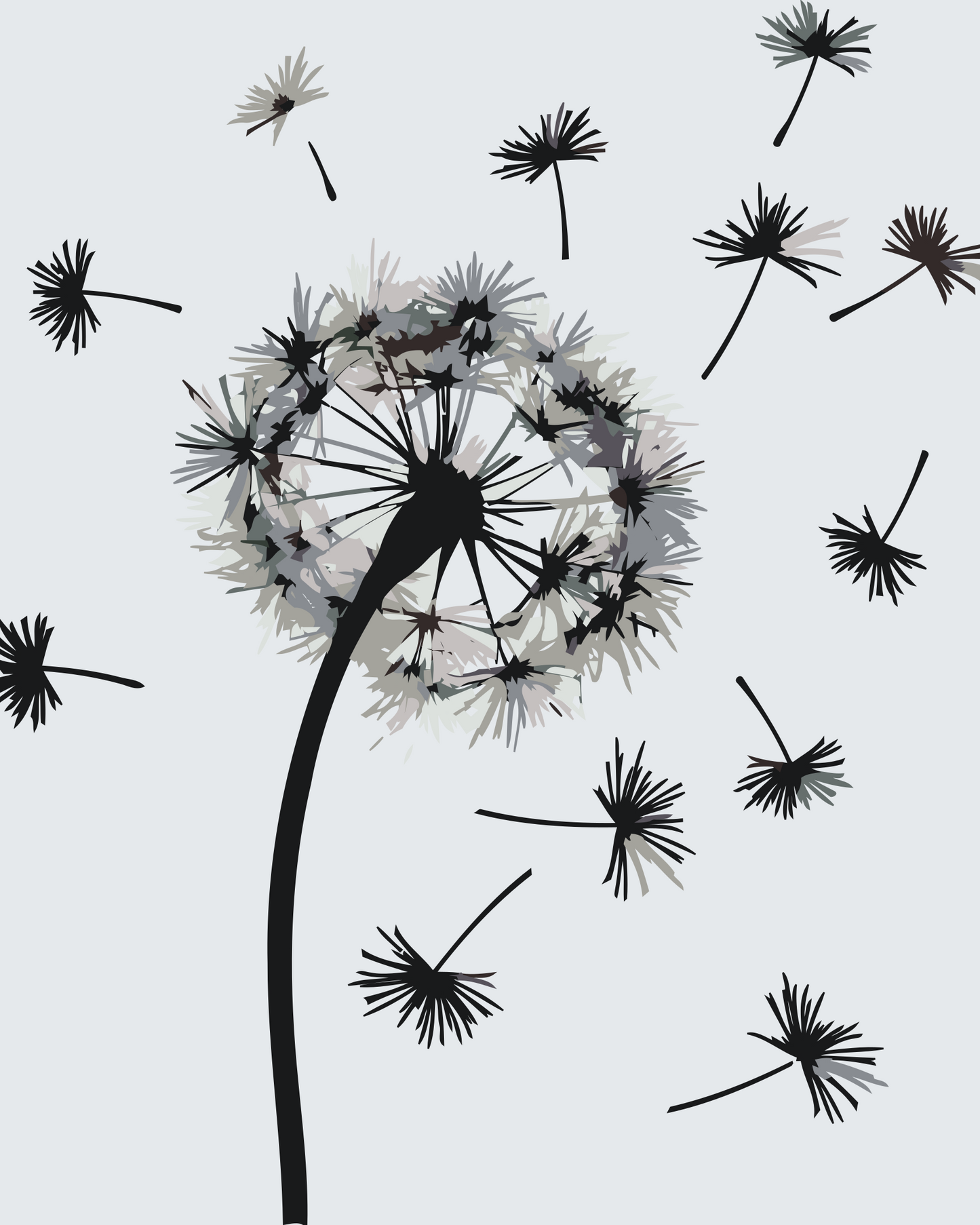 Paint by Numbers - Blæst mælkebøtte