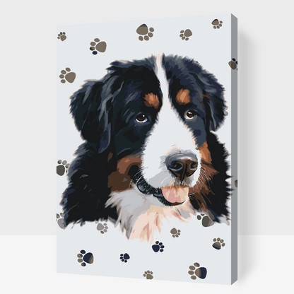 Paint by Numbers - Hund med poter
