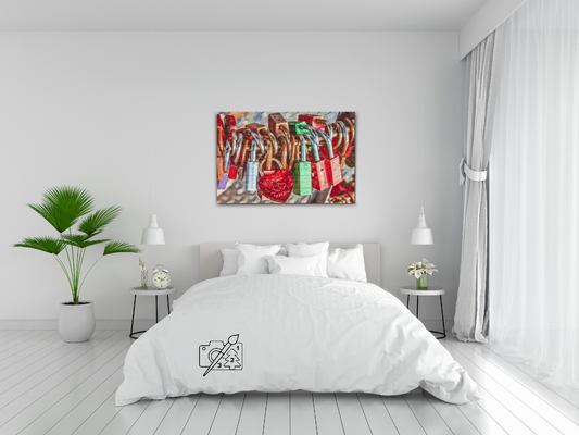Diamond Painting - Kærlighedens låse