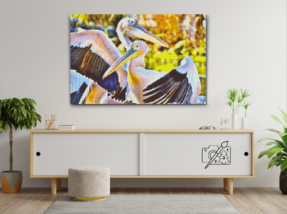 Diamond Painting - Pelikaner