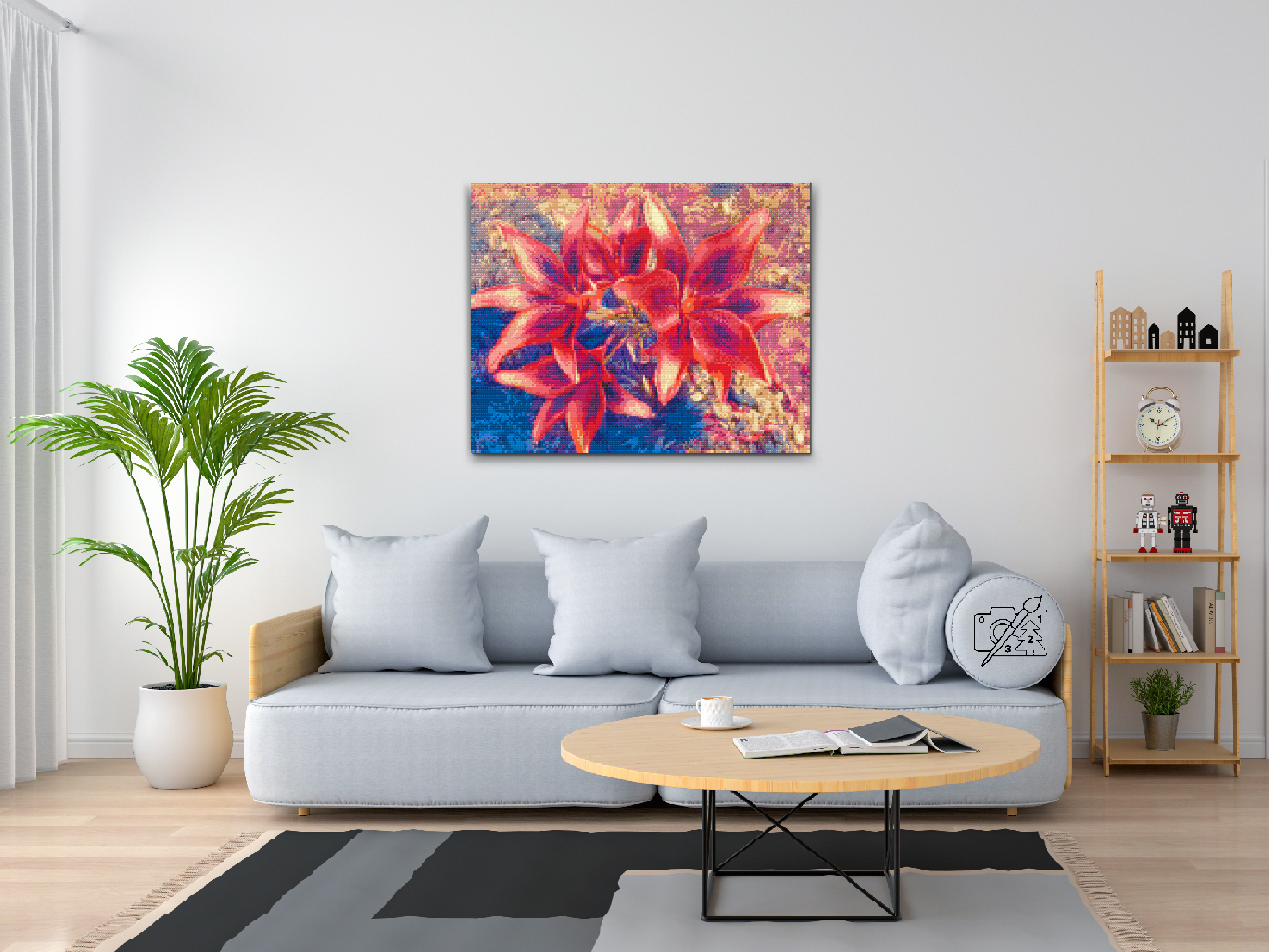Diamond Painting - Røde Liljer