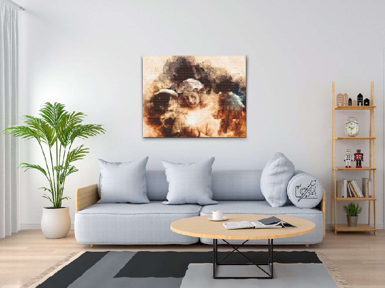 Diamond Painting - Engel med en tåre i ansigtet