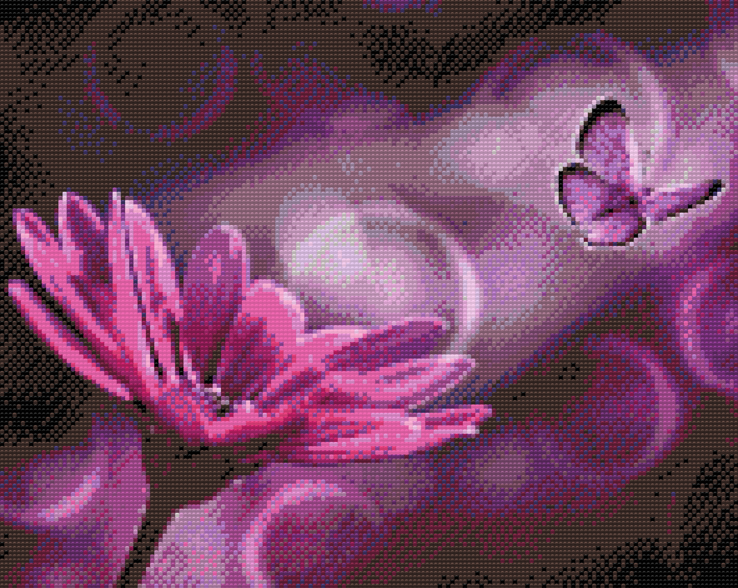 Diamond Painting - Butterfly og Gerbera