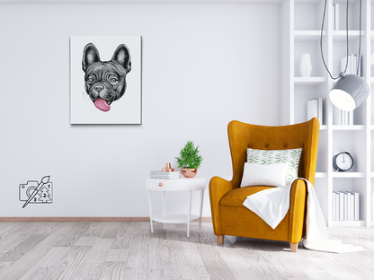 Paint by Numbers - Bulldog med tunge ude