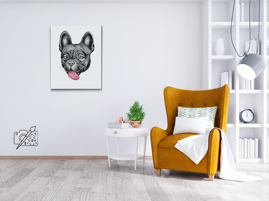 Paint by Numbers - Bulldog med tunge ude