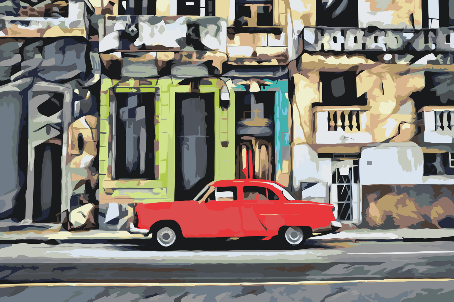 Paint by Numbers - At rejse rundt i Cuba i bil